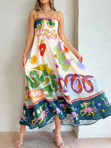Flora Breeze Linen Dress