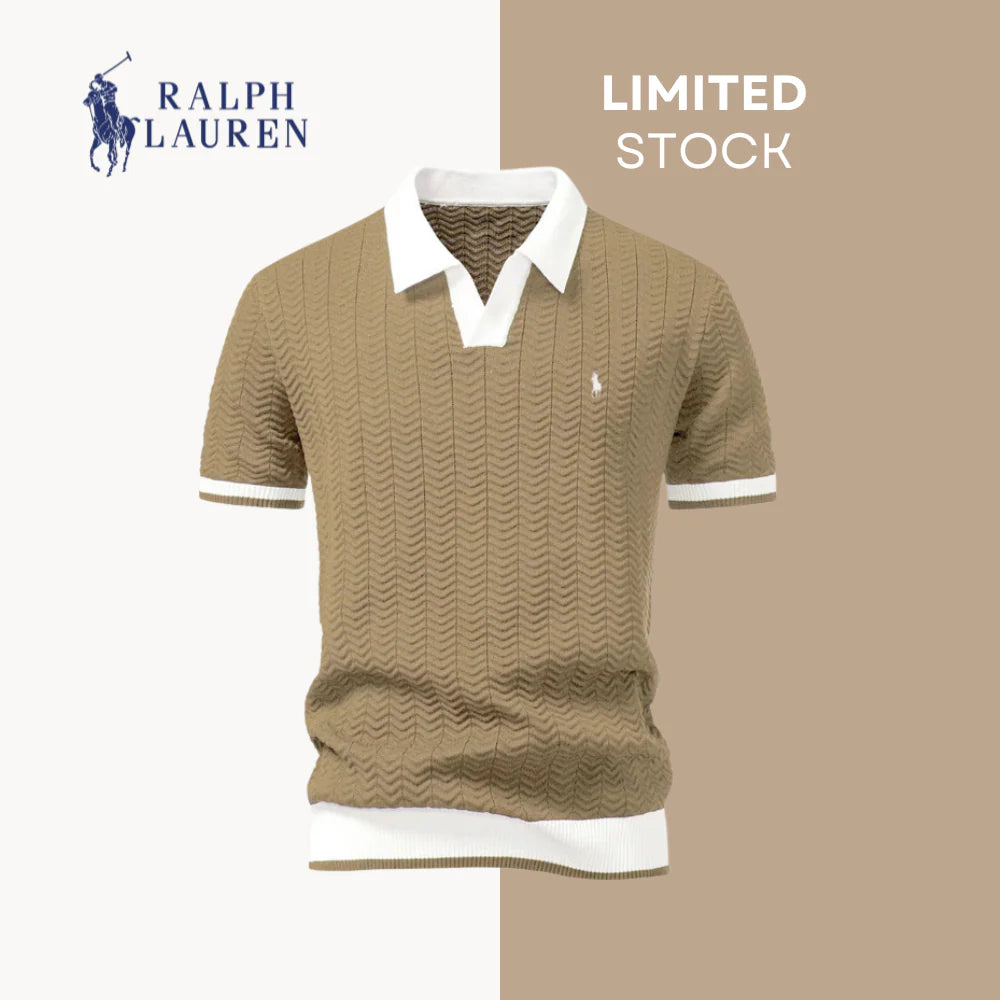 R. Lauren® Prestige Contrast Polo Shirt – Italian Edition