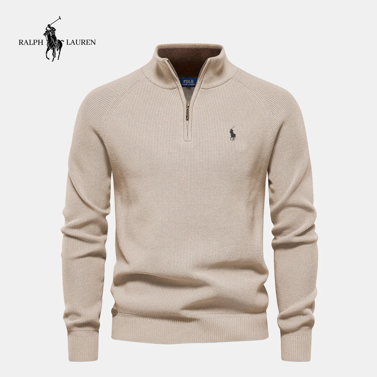 R. Lauren® Half-Zip Knitted Sweater