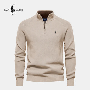 R. Lauren® Half-Zip Knitted Sweater