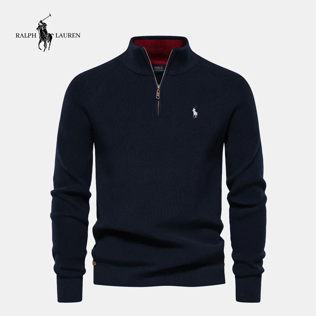 R. Lauren® Half-Zip Knitted Sweater