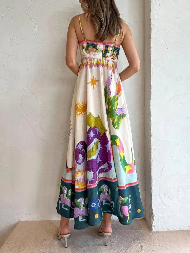 Flora Breeze Linen Dress